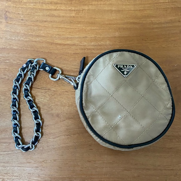 Prada Handbags - Prada Mini Quilted Wristlet Bag